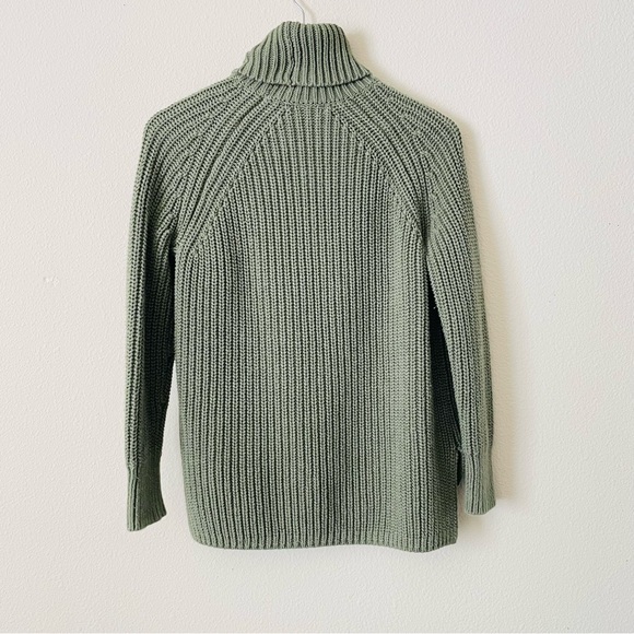 Revolve 525 America SMALL green knit turtleneck sweater - Picture 5 of 5